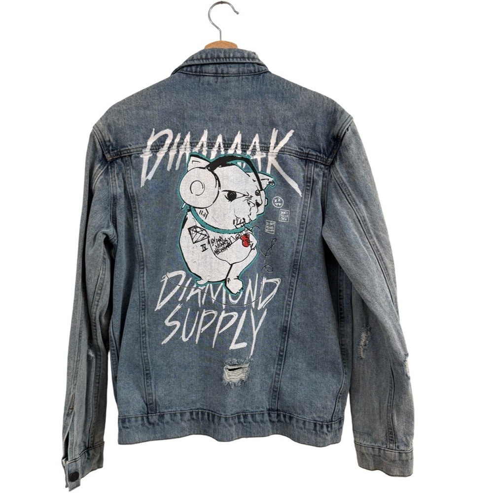 Diamond Supply Co. Mens Jean Jacket - Light Blue